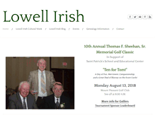 Tablet Screenshot of lowellirish.com